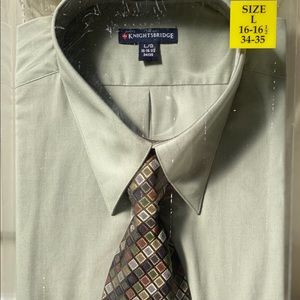 Men’s long sleeve dress shirt .mint green